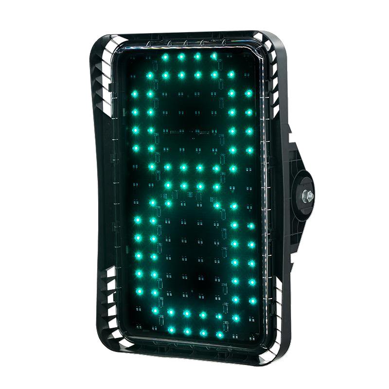 Bộ đếm ngược LED giao thông một chữ số ba màu thích ứng 400X600mm